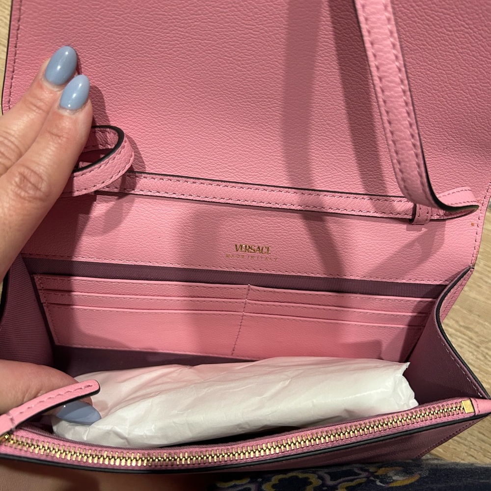 Versace Pink Leather Handbag Authentic 100% - Picture 6 of 6